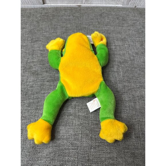 Ty Beanie Babies Smoochy Frog Plush Green & Yellow 1997 Rare Collectible Toy - Picture 5 of 8